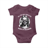All The Cool People Are Born In December Baby Onesie Funny Christmas December Birthday Jesus - Wonder Print Shop