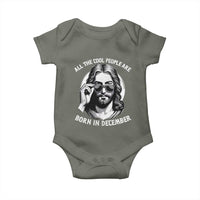 All The Cool People Are Born In December Baby Onesie Funny Christmas December Birthday Jesus - Wonder Print Shop