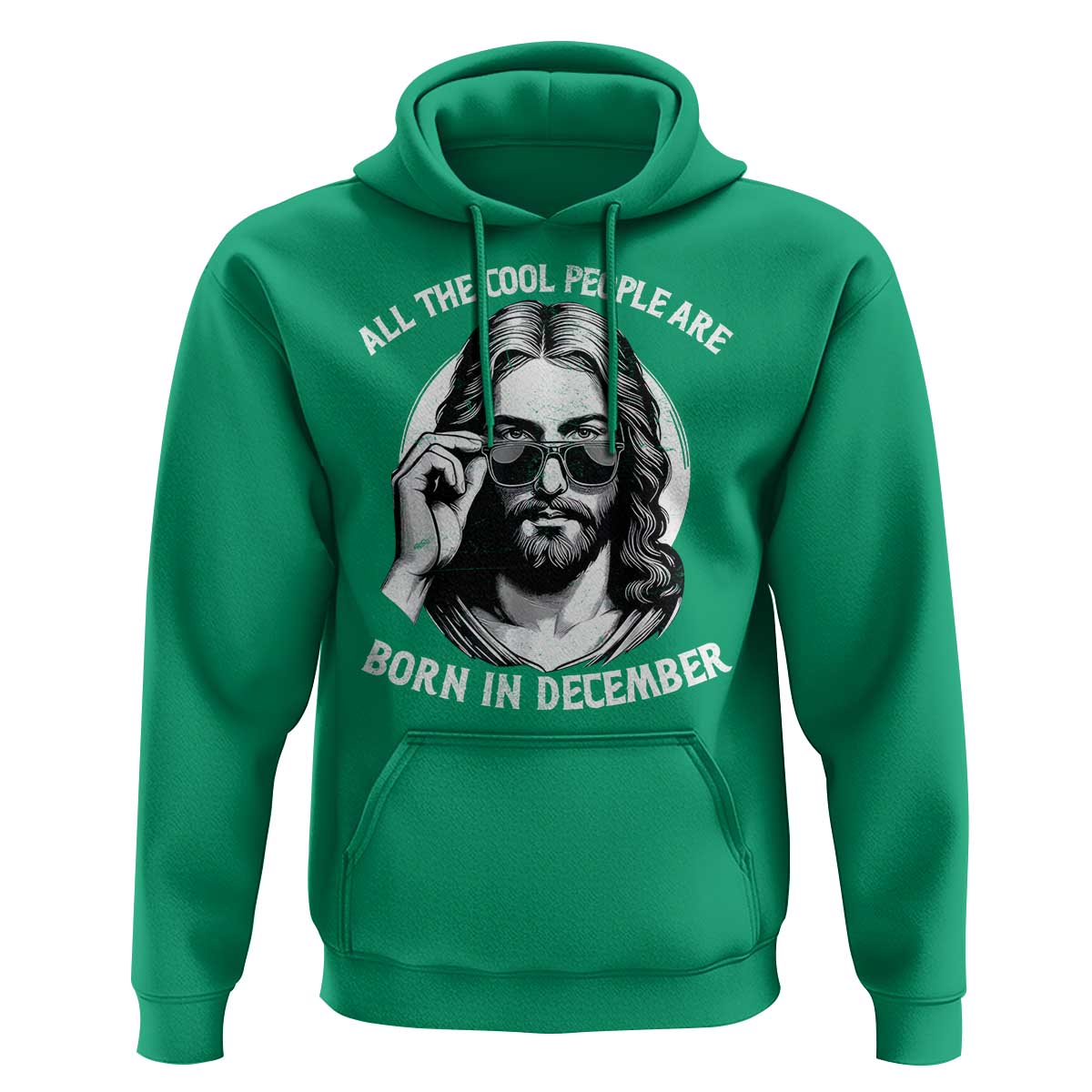 All The Cool People Are Born In December Hoodie Funny Christmas December Birthday Jesus - Wonder Print Shop
