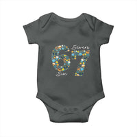 Funny Hanukkah 67 Baby Onesie Six Seven Meme Chanukah Dreidel Gelt Star Of David - Wonder Print Shop