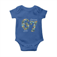 Funny Hanukkah 67 Baby Onesie Six Seven Meme Chanukah Dreidel Gelt Star Of David - Wonder Print Shop