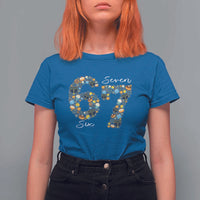 Funny Hanukkah 67 T Shirt For Women Six Seven Meme Chanukah Dreidel Gelt Star Of David - Wonder Print Shop