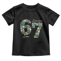 Funny Hanukkah 67 Toddler T Shirt Six Seven Meme Chanukah Dreidel Gelt Star Of David - Wonder Print Shop