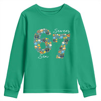 Funny Hanukkah 67 Youth Sweatshirt Six Seven Meme Chanukah Dreidel Gelt Star Of David - Wonder Print Shop