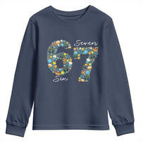 Funny Hanukkah 67 Youth Sweatshirt Six Seven Meme Chanukah Dreidel Gelt Star Of David - Wonder Print Shop