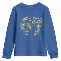 Funny Hanukkah 67 Youth Sweatshirt Six Seven Meme Chanukah Dreidel Gelt Star Of David - Wonder Print Shop
