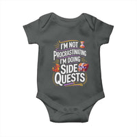 Funny I Am Not Procrastinating I Am Doing Side Quests Baby Onesie Fantasy RPG Gamer - Wonder Print Shop