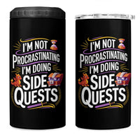 Funny I Am Not Procrastinating I Am Doing Side Quests 4 in 1 Can Cooler Tumbler Fantasy RPG Gamer - Wonder Print Shop