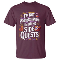 Funny I Am Not Procrastinating I Am Doing Side Quests T Shirt Fantasy RPG Gamer - Wonder Print Shop