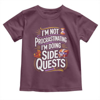 Funny I Am Not Procrastinating I Am Doing Side Quests Toddler T Shirt Fantasy RPG Gamer - Wonder Print Shop