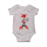Joyeux Noel Eiffel Tower Baby Onesie Christmas In French Coquette Bow - Wonder Print Shop
