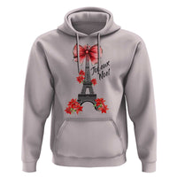 Joyeux Noel Eiffel Tower Hoodie Christmas In French Coquette Bow - Wonder Print Shop