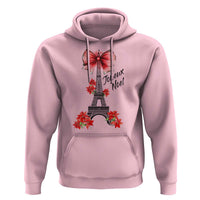 Joyeux Noel Eiffel Tower Hoodie Christmas In French Coquette Bow - Wonder Print Shop