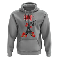 Joyeux Noel Eiffel Tower Hoodie Christmas In French Coquette Bow - Wonder Print Shop