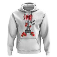 Joyeux Noel Eiffel Tower Hoodie Christmas In French Coquette Bow - Wonder Print Shop