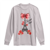 Joyeux Noel Eiffel Tower Long Sleeve Shirt Christmas In French Coquette Bow - Wonder Print Shop