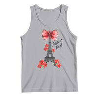 Joyeux Noel Eiffel Tower Tank Top Christmas In French Coquette Bow - Wonder Print Shop