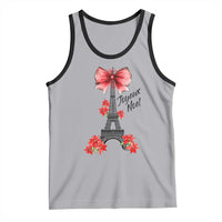 Joyeux Noel Eiffel Tower Tank Top Christmas In French Coquette Bow - Wonder Print Shop