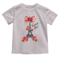 Joyeux Noel Eiffel Tower Toddler T Shirt Christmas In French Coquette Bow - Wonder Print Shop