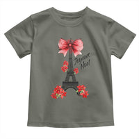 Joyeux Noel Eiffel Tower Toddler T Shirt Christmas In French Coquette Bow - Wonder Print Shop