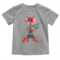 Joyeux Noel Eiffel Tower Toddler T Shirt Christmas In French Coquette Bow - Wonder Print Shop