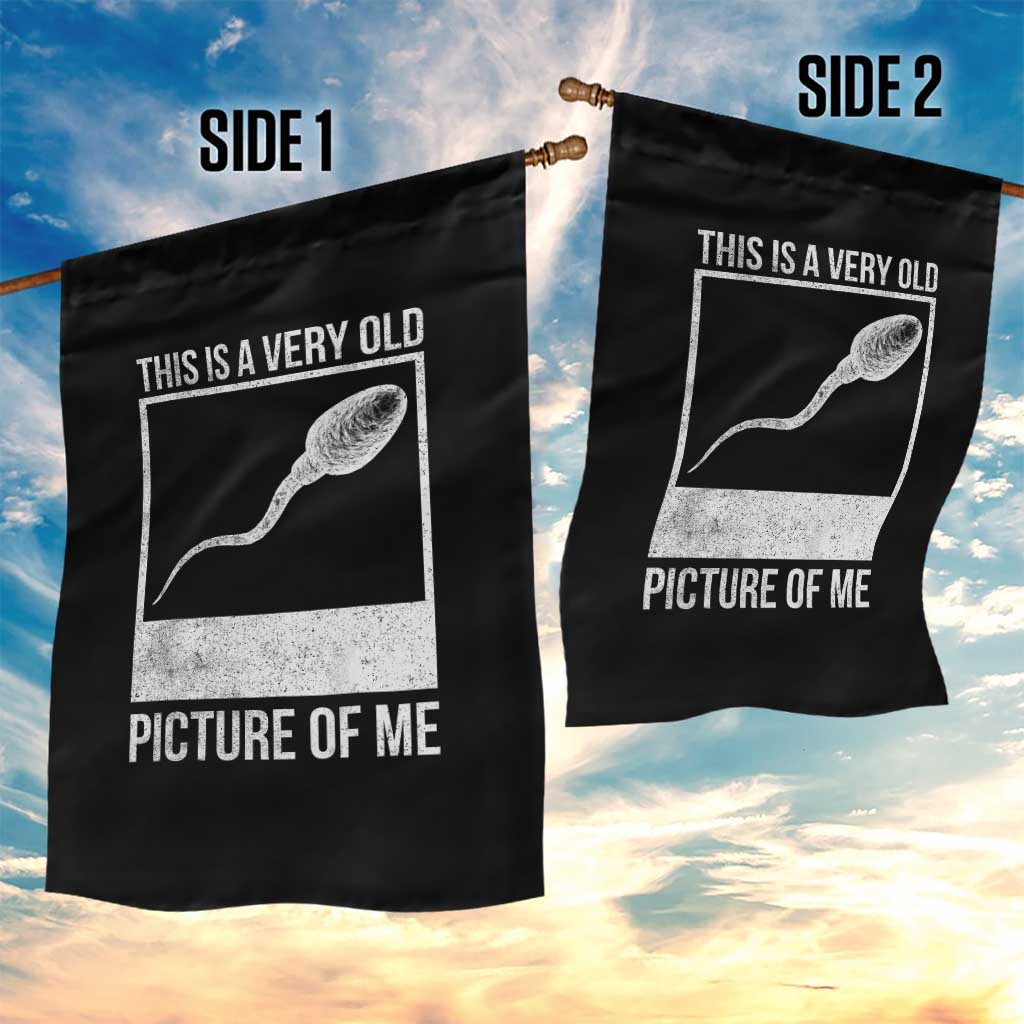 Funny This Is A Very Old Picture Of Me Garden Flag Adult Humor Gag Gift - Wonder Print Shop