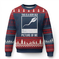 Funny This Is A Very Old Picture Of Me Ugly Christmas Sweater Adult Humor Gag Gift - Wonder Print Shop