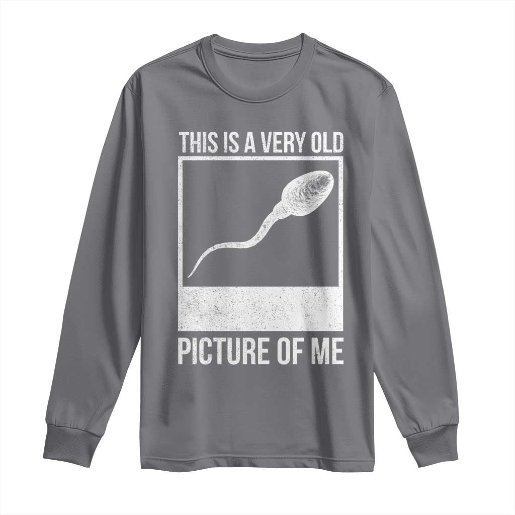 Funny This Is A Very Old Picture Of Me Long Sleeve Shirt Adult Humor Gag Gift - Wonder Print Shop