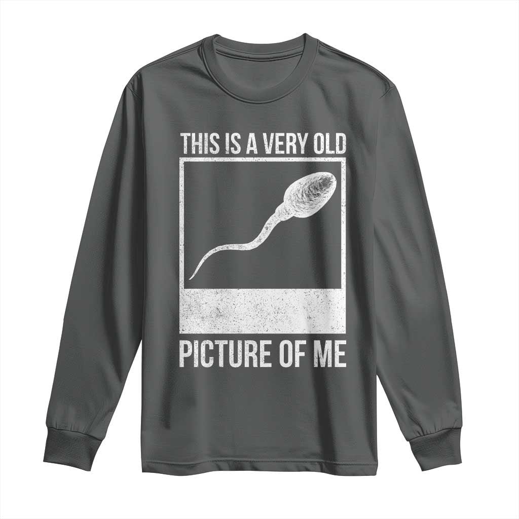 Funny This Is A Very Old Picture Of Me Long Sleeve Shirt Adult Humor Gag Gift - Wonder Print Shop