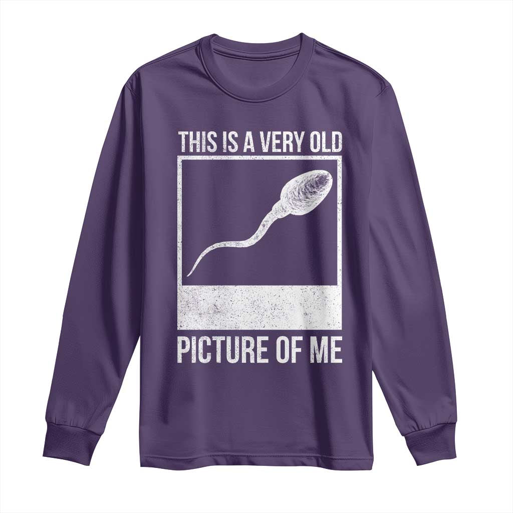 Funny This Is A Very Old Picture Of Me Long Sleeve Shirt Adult Humor Gag Gift - Wonder Print Shop
