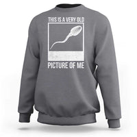 Funny This Is A Very Old Picture Of Me Sweatshirt Adult Humor Gag Gift - Wonder Print Shop