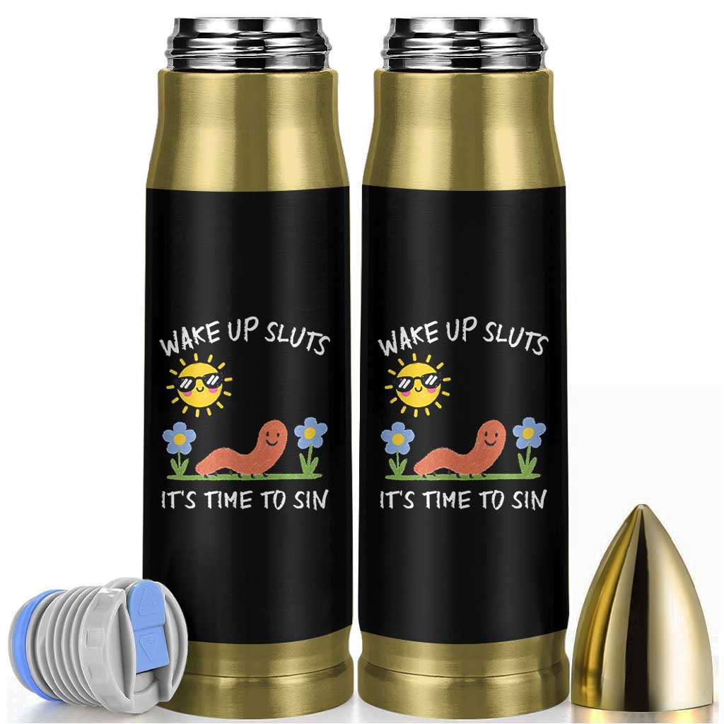 Wake Up Sluts Its Time To Sin Bullet Tumbler Funny Worm Meme - Wonder Print Shop