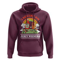 Funny I Squirt On Juicy Wieners Hoodie Adult Humor Dirty Gag Hot Dog Joke - Wonder Print Shop