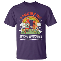 Funny I Squirt On Juicy Wieners T Shirt Adult Humor Dirty Gag Hot Dog Joke - Wonder Print Shop