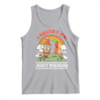 Funny I Squirt On Juicy Wieners Tank Top Adult Humor Dirty Gag Hot Dog Joke - Wonder Print Shop