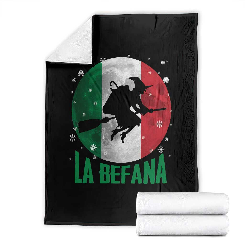 La Befana Italian Christmas Throw Blanket Xmas Witch Folklore Italy Holiday - Wonder Print Shop