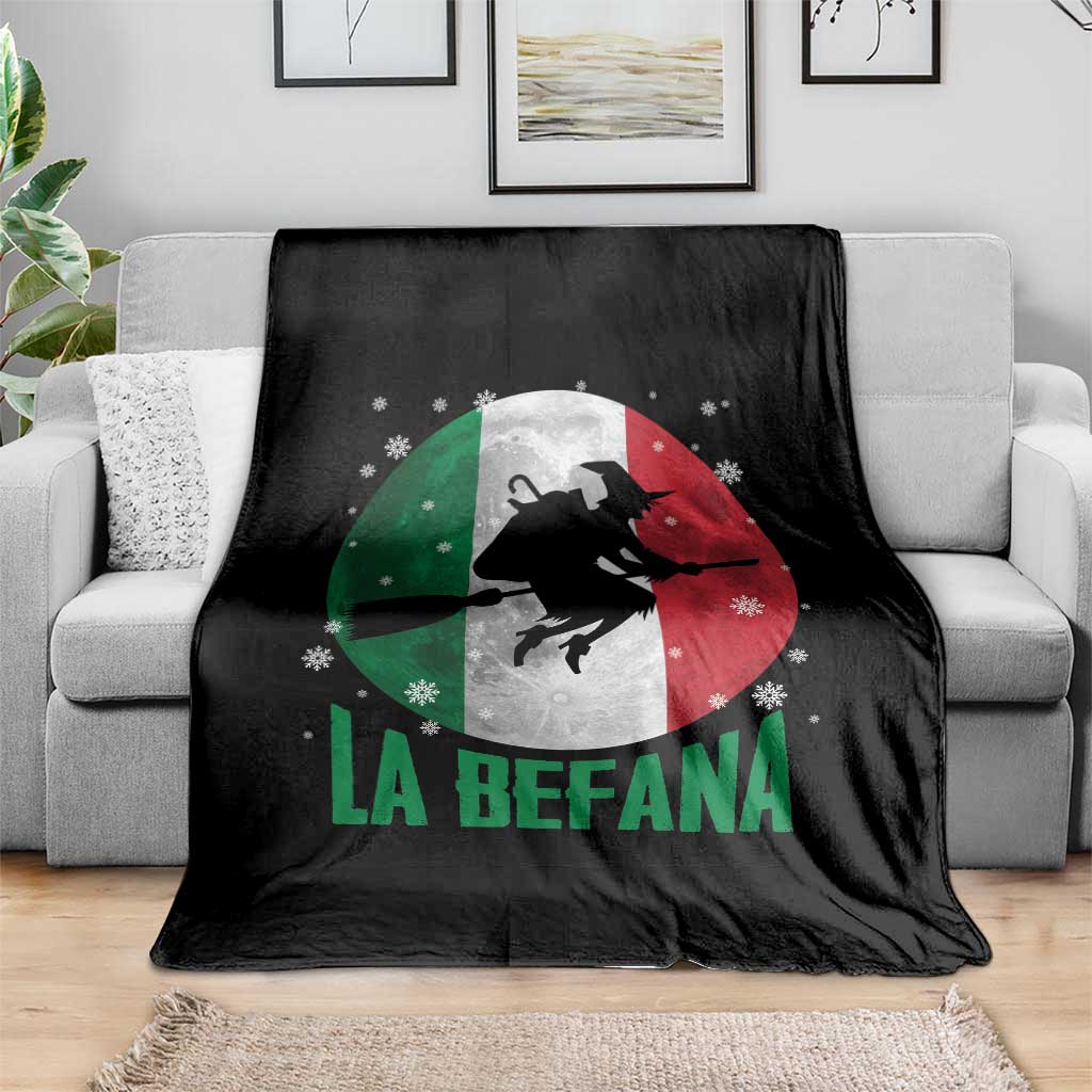 La Befana Italian Christmas Throw Blanket Xmas Witch Folklore Italy Holiday - Wonder Print Shop