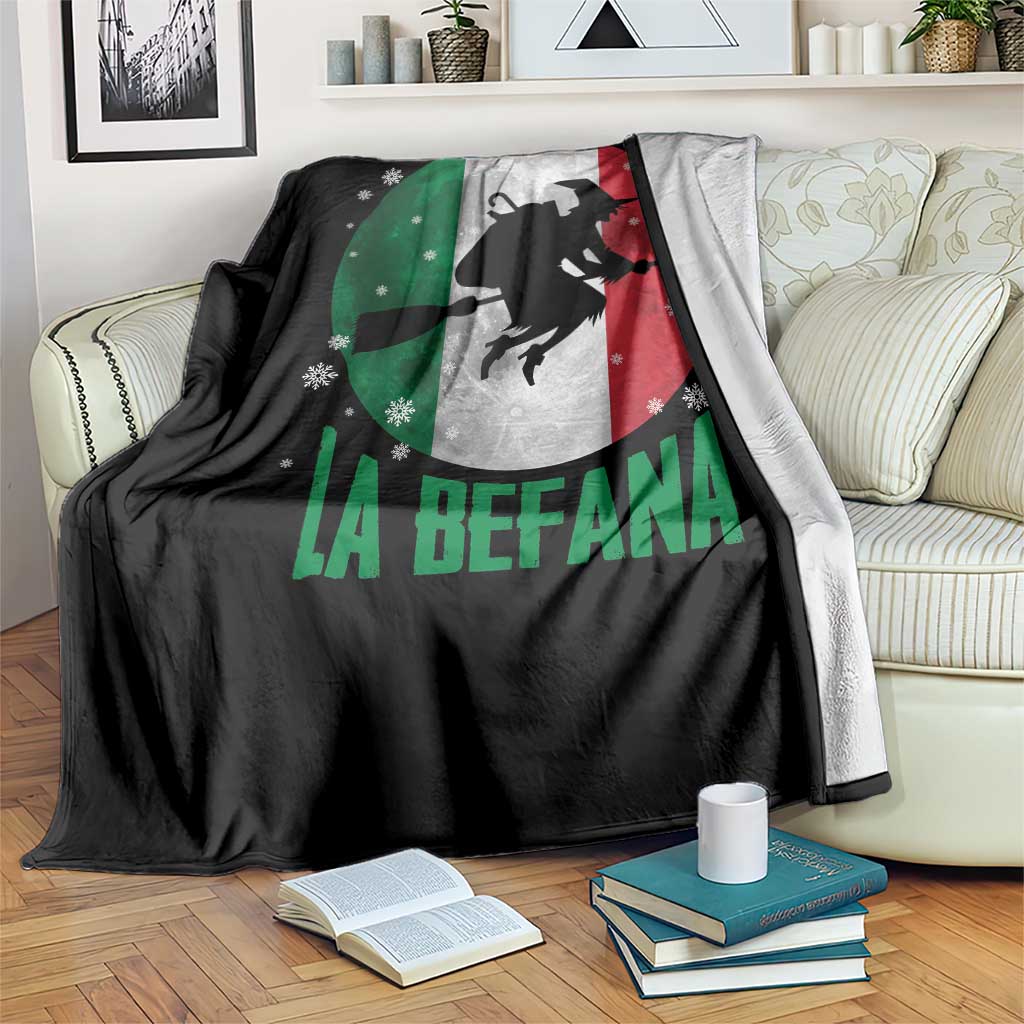 La Befana Italian Christmas Throw Blanket Xmas Witch Folklore Italy Holiday - Wonder Print Shop