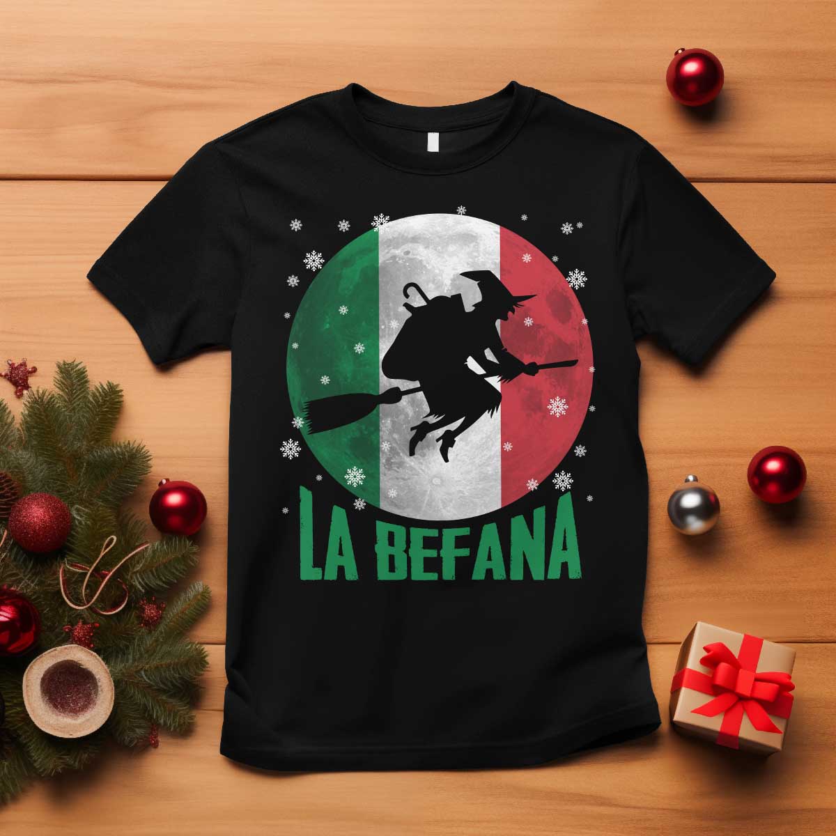 La Befana Italian Christmas T Shirt Xmas Witch Folklore Italy Holiday - Wonder Print Shop