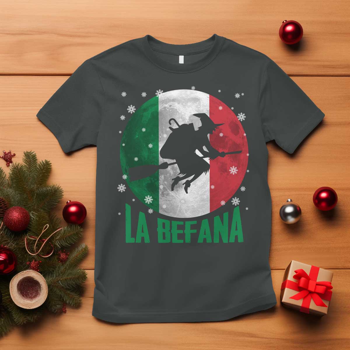 La Befana Italian Christmas T Shirt Xmas Witch Folklore Italy Holiday - Wonder Print Shop
