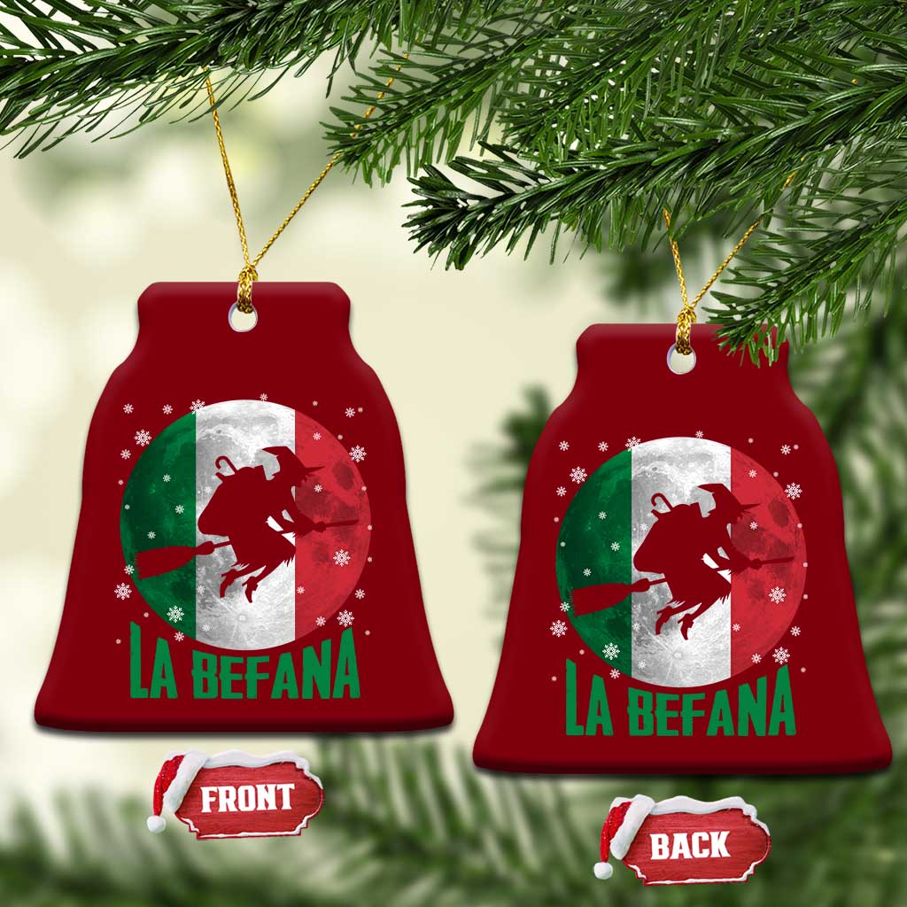 La Befana Italian Christmas Ceramic Ornament Xmas Witch Folklore Italy Holiday - Wonder Print Shop