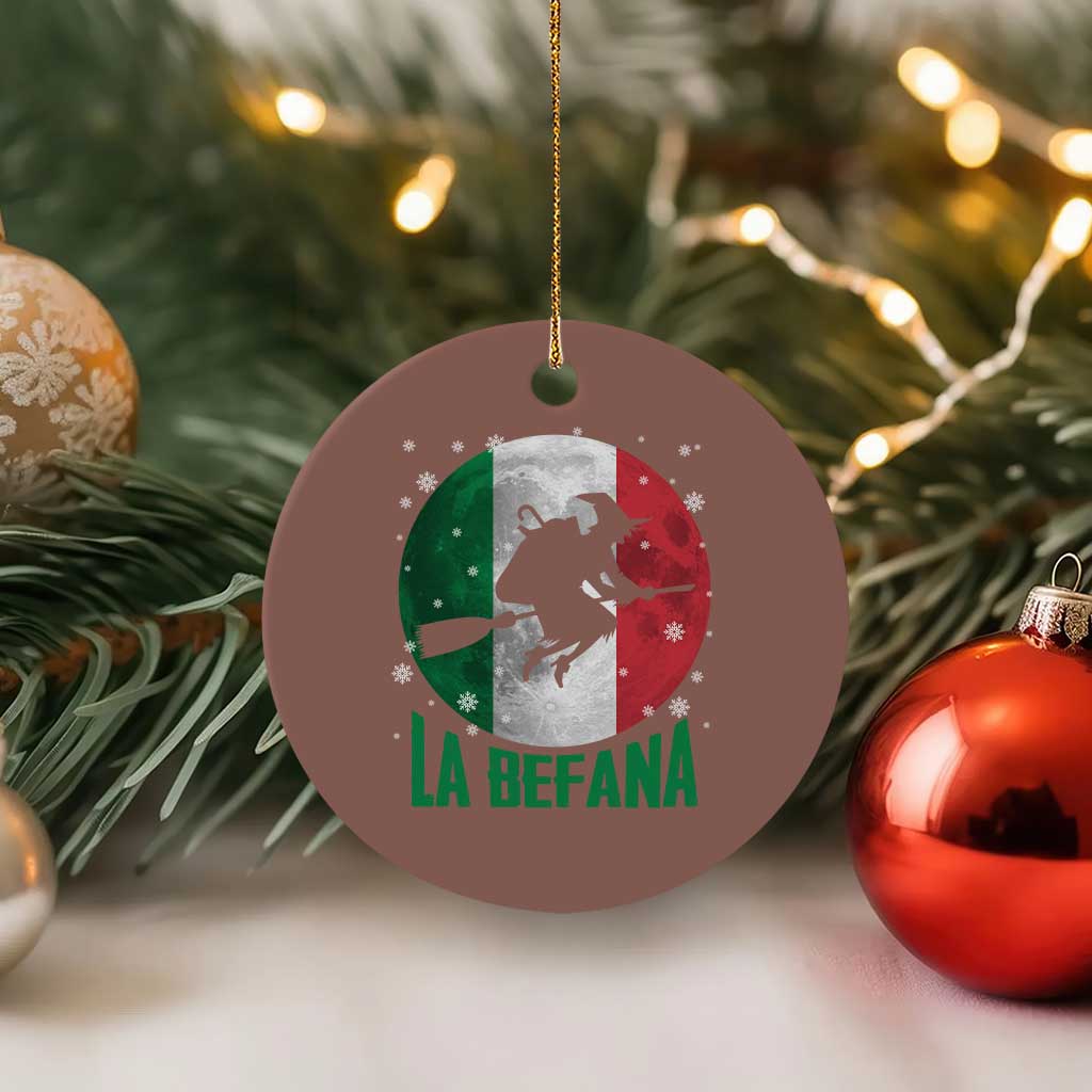 La Befana Italian Christmas Ceramic Ornament Xmas Witch Folklore Italy Holiday - Wonder Print Shop
