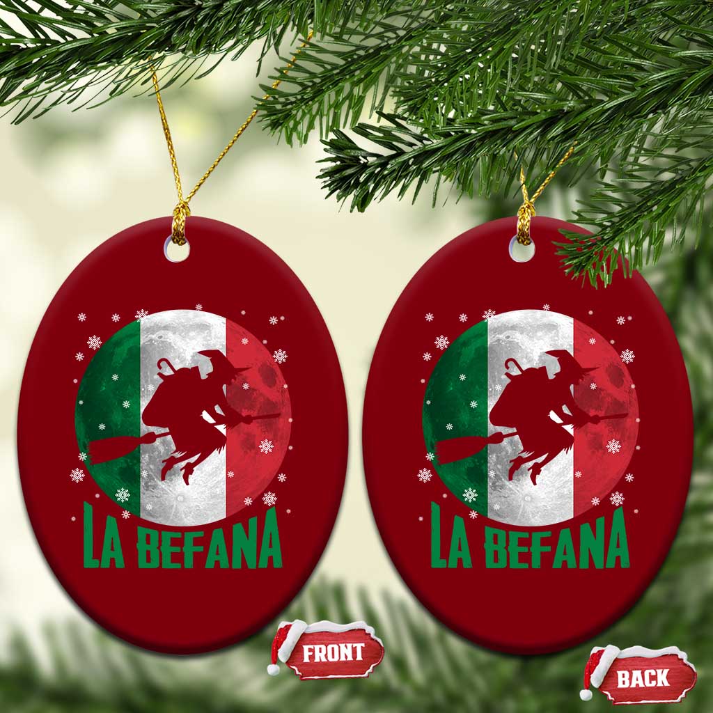 La Befana Italian Christmas Ceramic Ornament Xmas Witch Folklore Italy Holiday - Wonder Print Shop