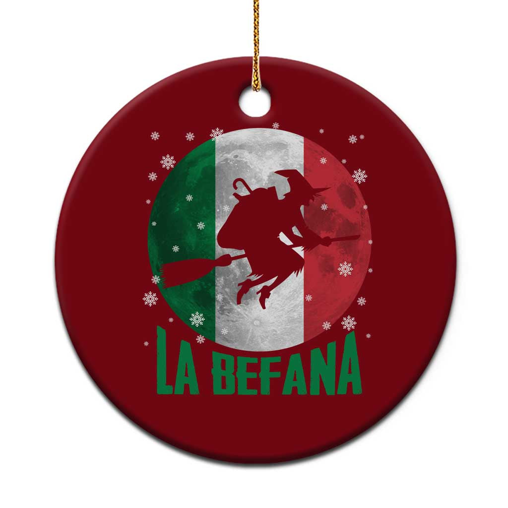 La Befana Italian Christmas Ceramic Ornament Xmas Witch Folklore Italy Holiday - Wonder Print Shop