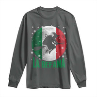 La Befana Italian Christmas Long Sleeve Shirt Xmas Witch Folklore Italy Holiday - Wonder Print Shop