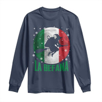 La Befana Italian Christmas Long Sleeve Shirt Xmas Witch Folklore Italy Holiday - Wonder Print Shop
