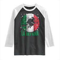 La Befana Italian Christmas Raglan Shirt Xmas Witch Folklore Italy Holiday - Wonder Print Shop