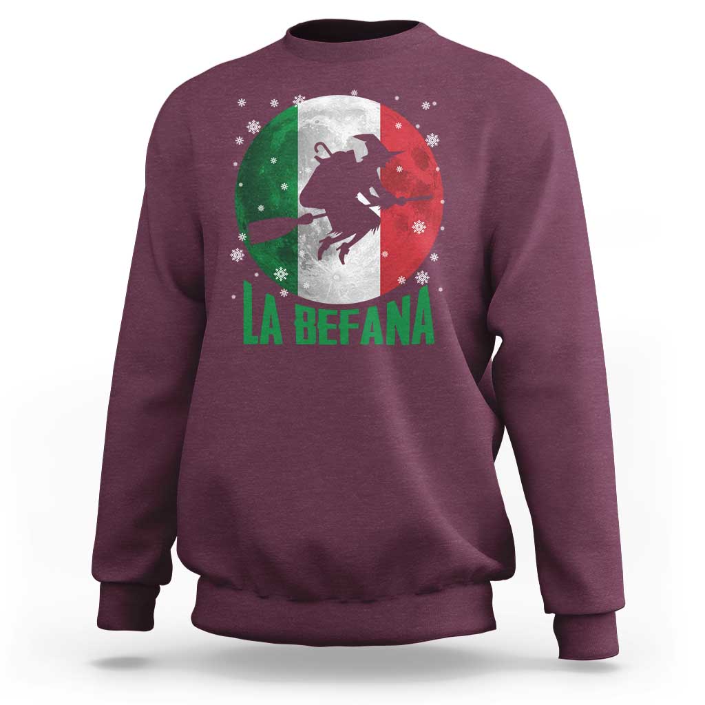 La Befana Italian Christmas Sweatshirt Xmas Witch Folklore Italy Holiday - Wonder Print Shop