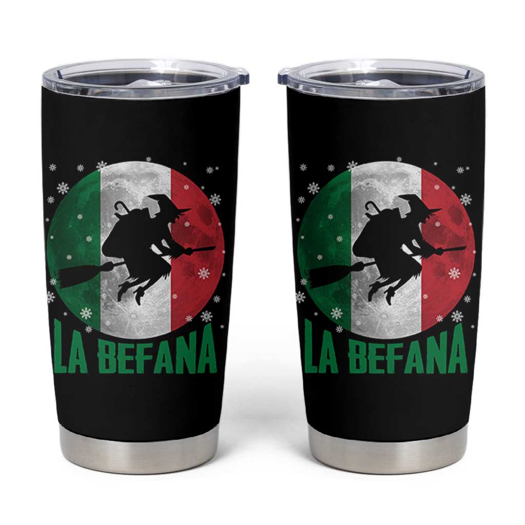 La Befana Italian Christmas Tumbler Cup Xmas Witch Folklore Italy Holiday - Wonder Print Shop