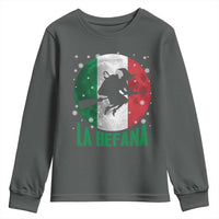 La Befana Italian Christmas Youth Sweatshirt Xmas Witch Folklore Italy Holiday - Wonder Print Shop